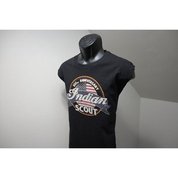 Indian Motorcycle Tee Tank Top Shirt Graphic Black Sleeveless Mens Sz XL - Picture 3 of 10